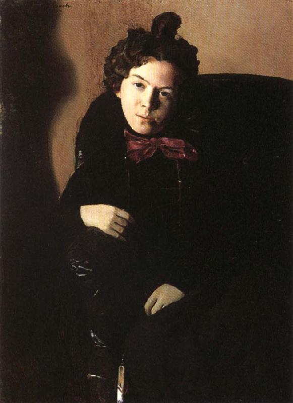 Konstantin Somov Portrait of the artist anna ostroumova France oil painting art